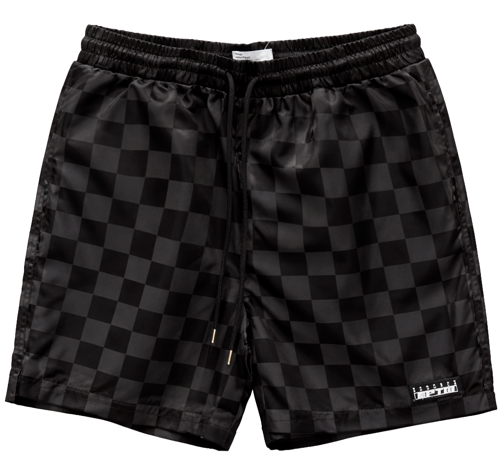 EPTM ASSORTED NYLON TRACK SHORTS ASST - CHECKER BOARD