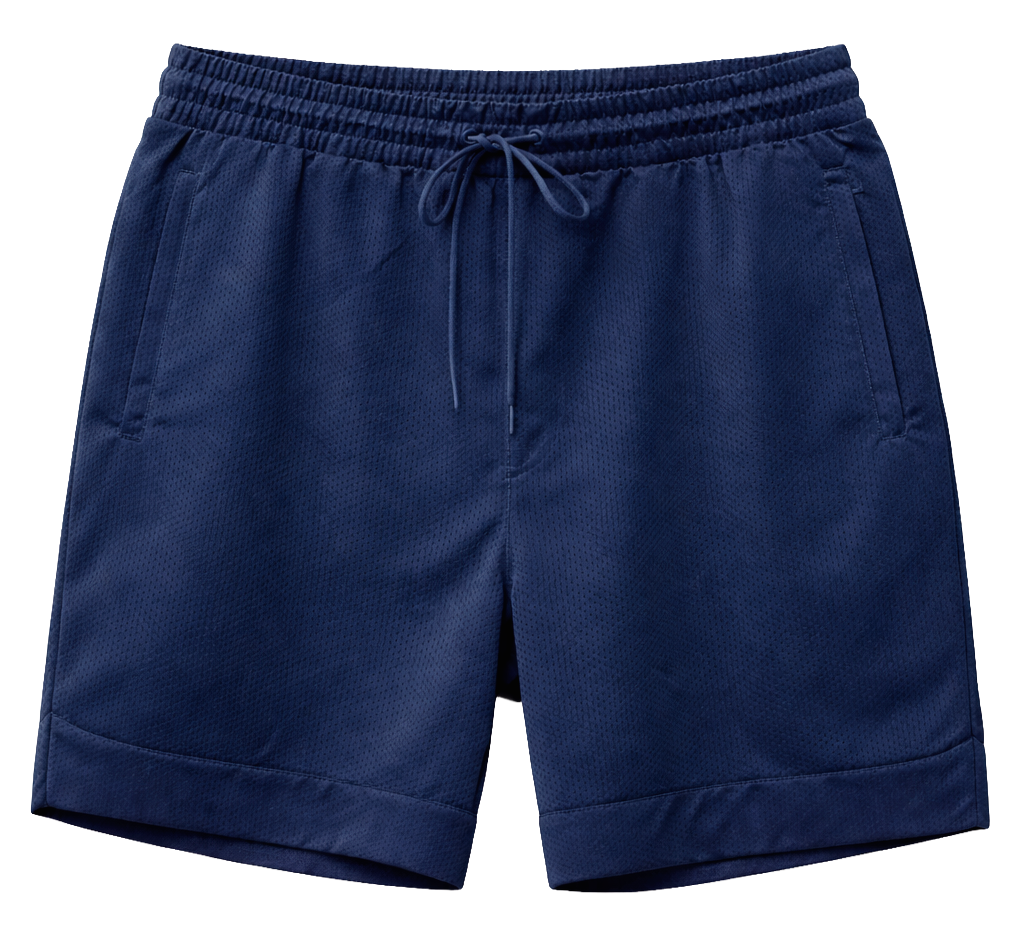 REBEL MINDS PLUS SIZE BASKETBALL SHORTS NAVY - 100-931