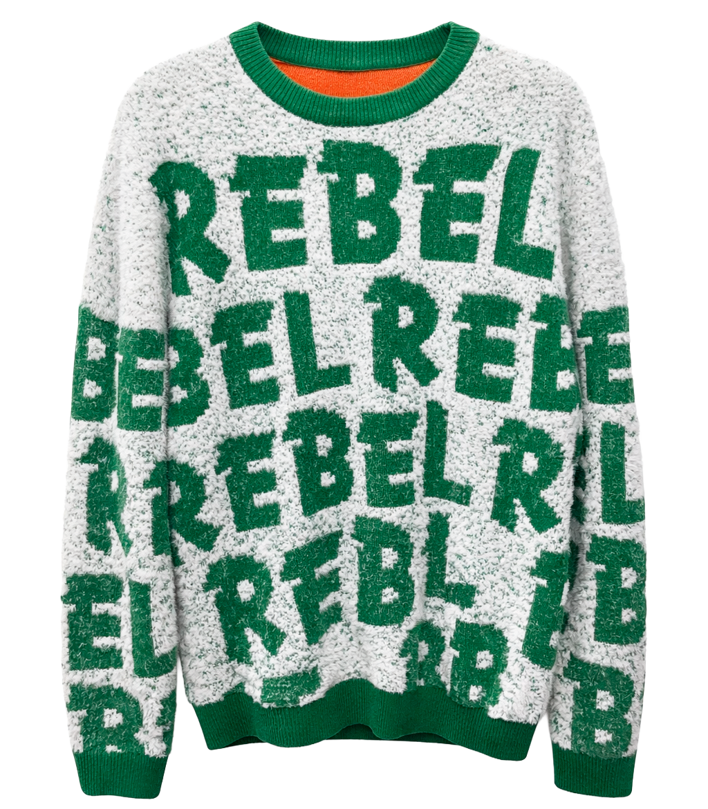 REBEL MINDS MEN'S MOHAIR CREWNECK PULLOVER GREEN - 142-383 - Steal Deal