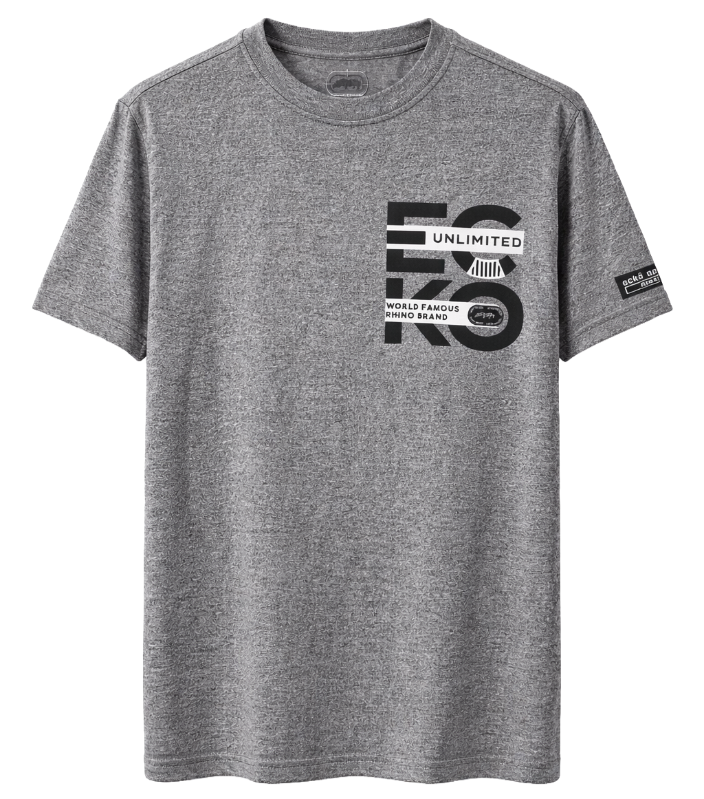 ECKO UNLTD S/S T-SHIRT GREY MARLED - EO14K1418