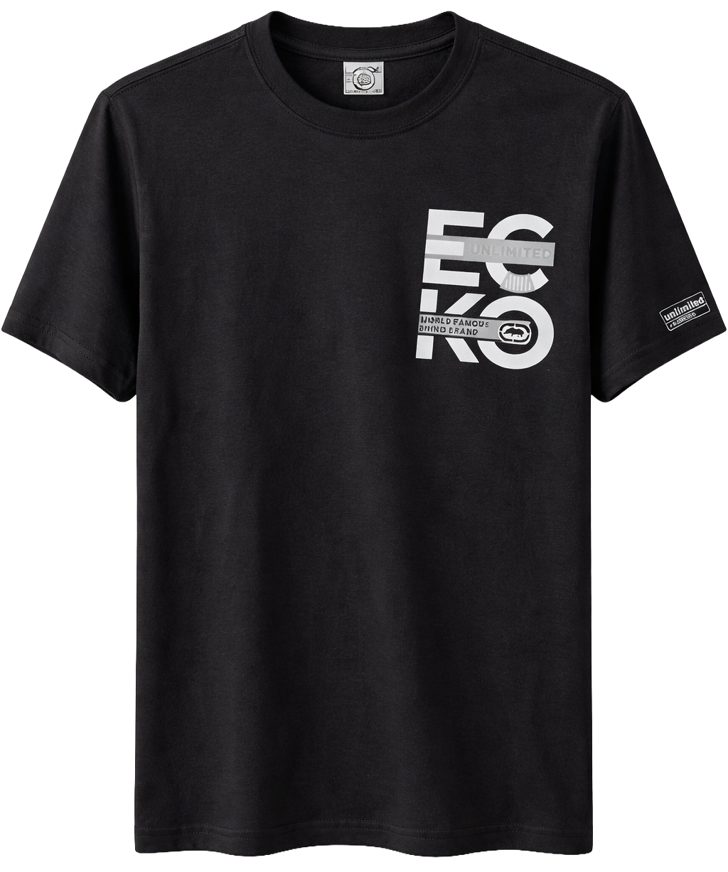 ECKO UNLTD S/S T-SHIRT BLACK - EO14K1418