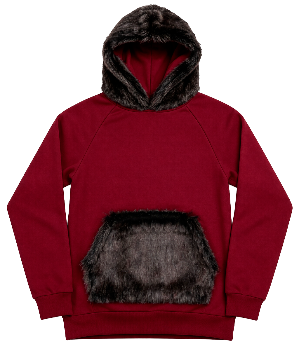 RIFLESSI MENS HOODIE BURGUNDY - MJT-72