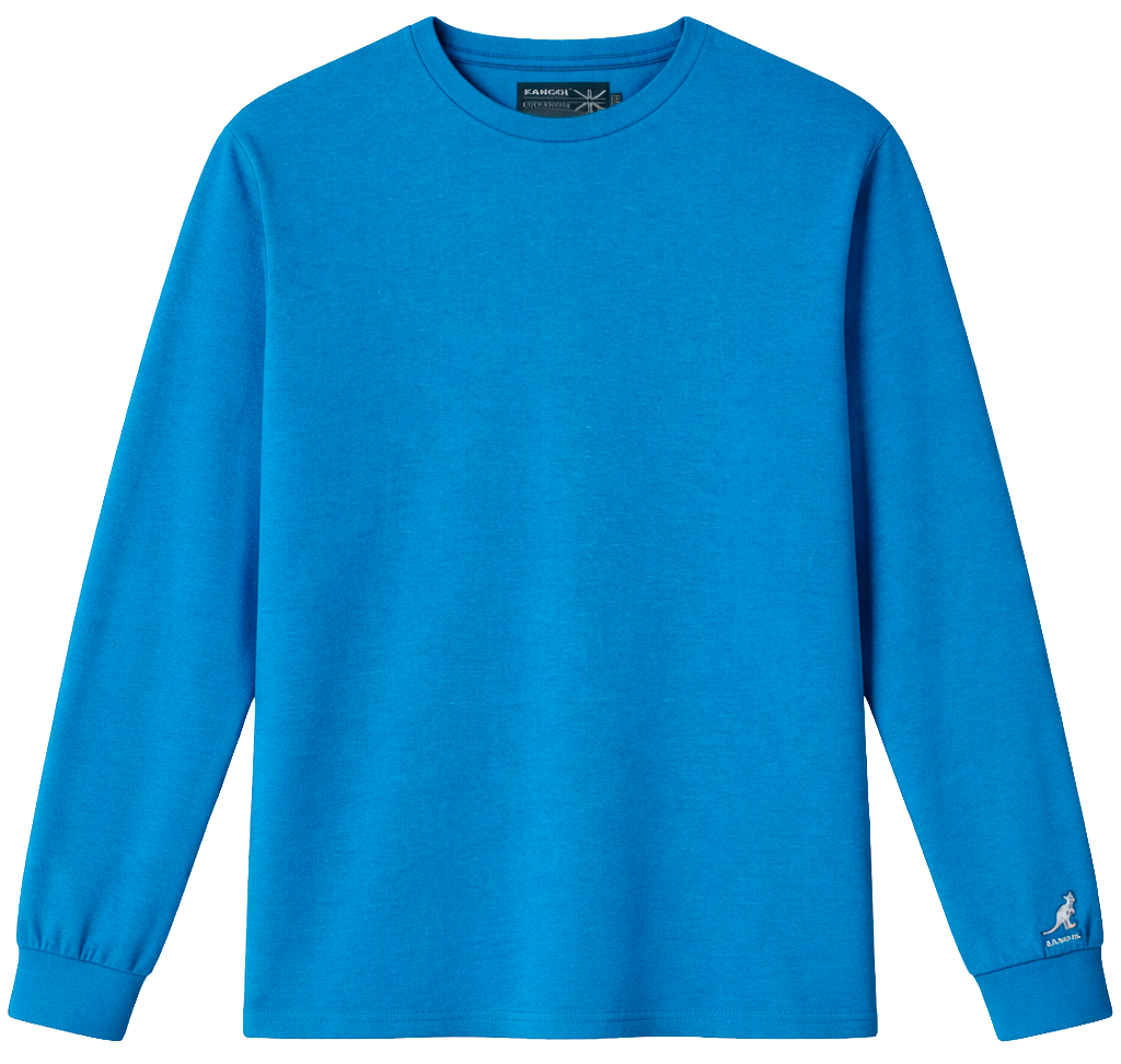 KANGOL LONG SLEEVE SHIRT LICHEN BLUE - K9186LC