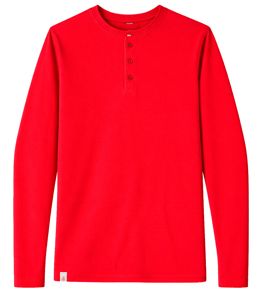 KANGOL LONG SLEEVE SHIRT RED - K9188