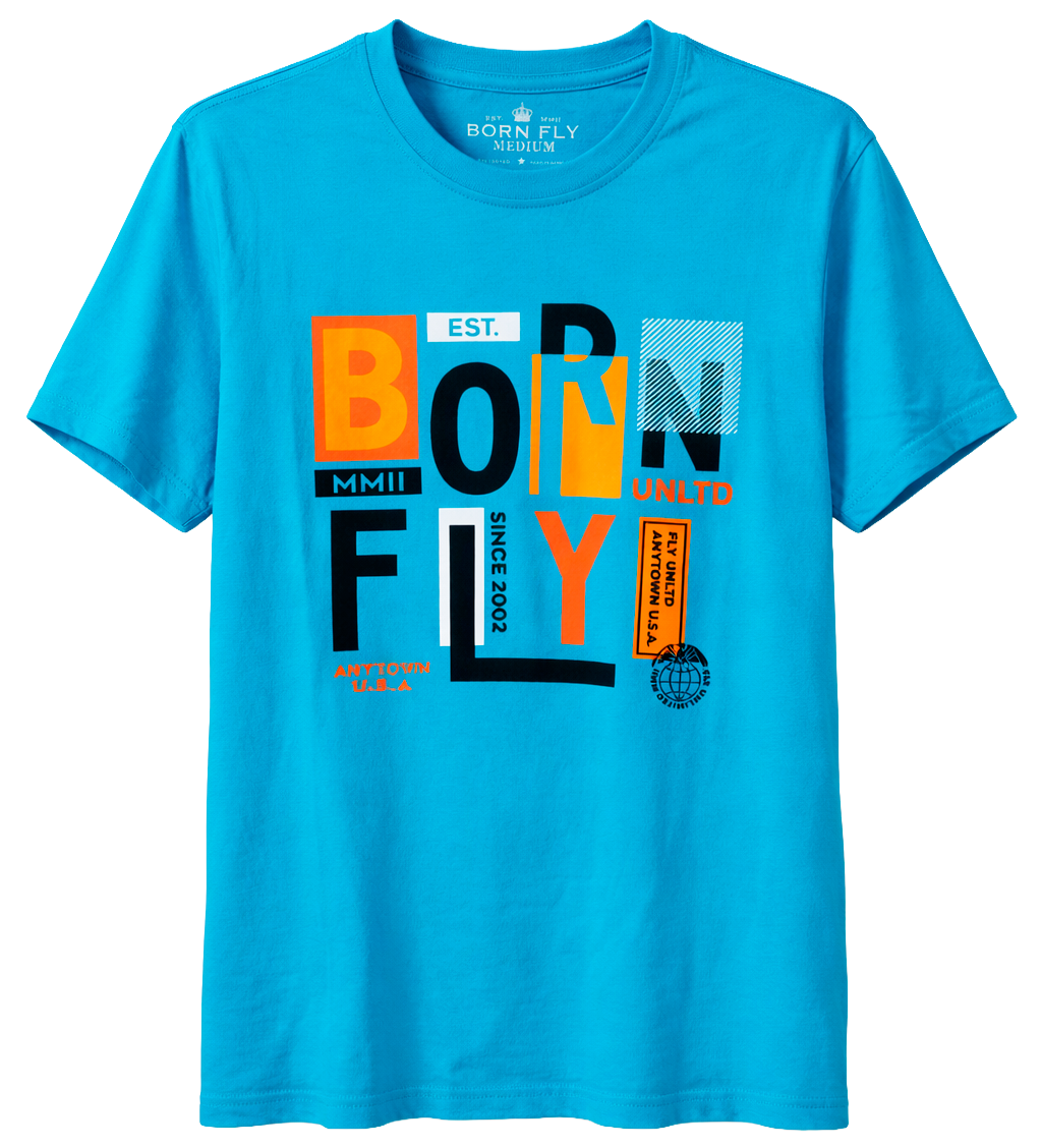 BORN FLY ASSORTED GRAPHIC T-SHIRT ASST - BFSSTA