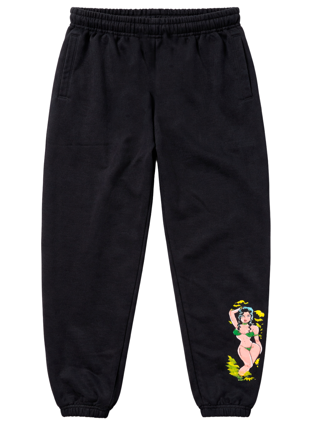LICENSED DEADLY DOLL JOGGER PANTS BLACK - DDJGRA