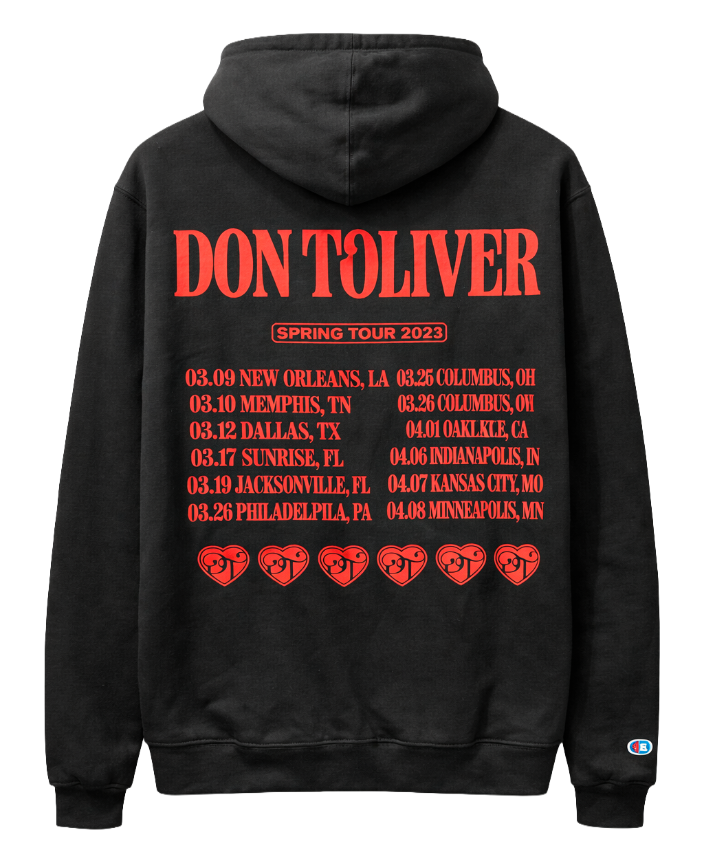 LICENSED DON TOLIVER MUSIC HOODIE BLACK - LOVE SICK