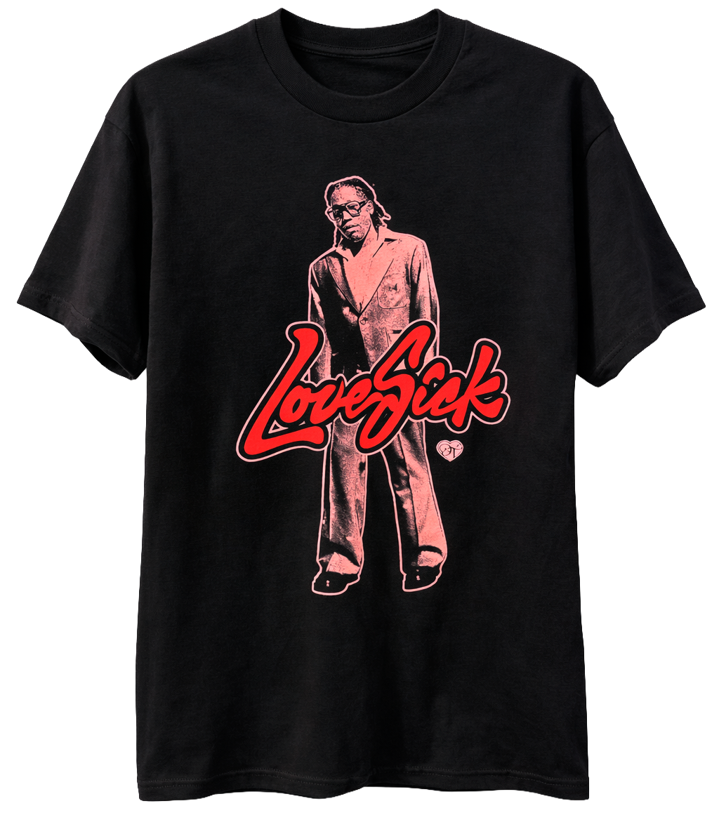 LICENSED DON TOLIVER T-SHIRT BLACK - LOVE SICK - Steal Deal