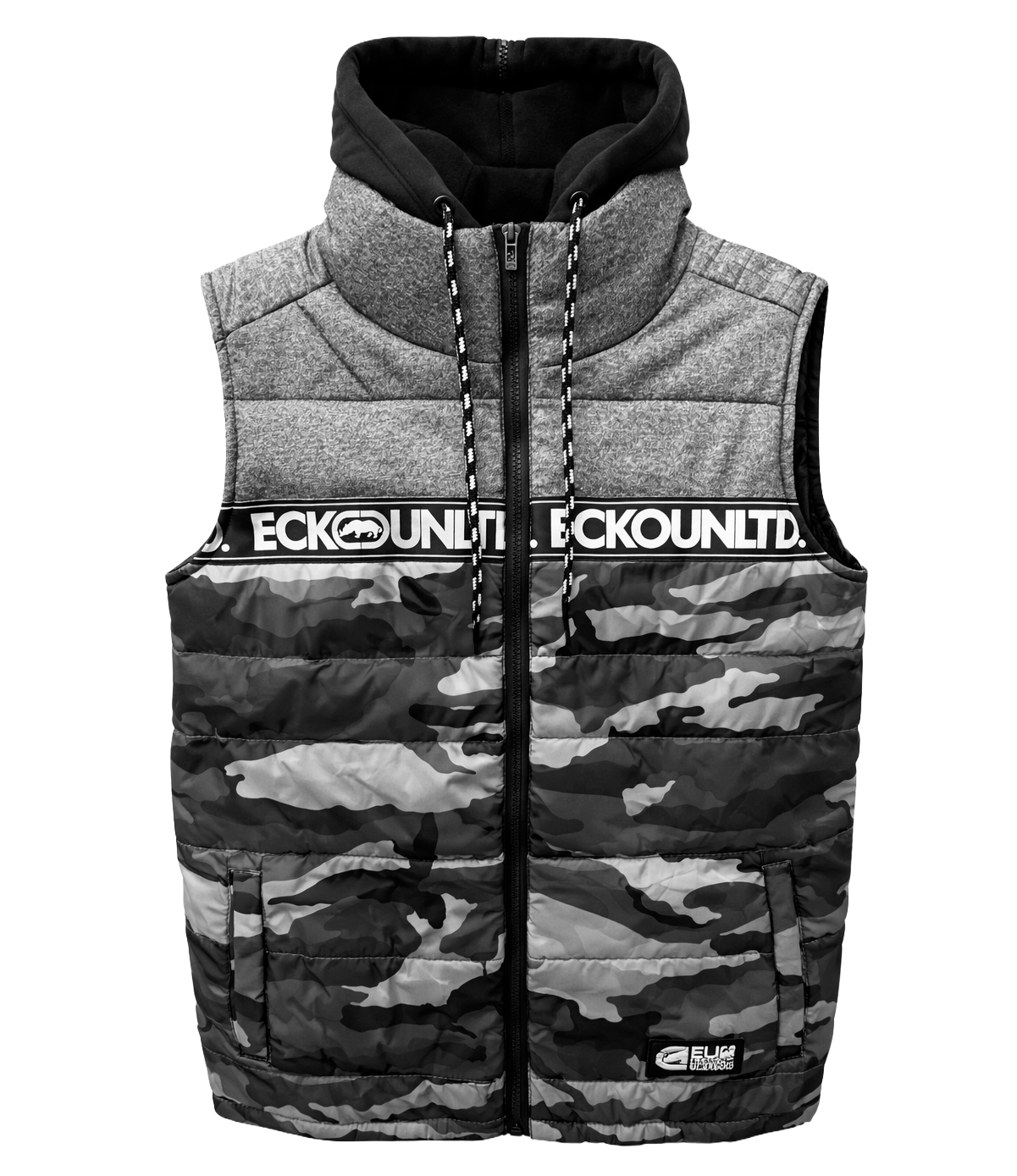 ECKO UNLTD ZIP HOODIE VEST STREET CAMO - EO32O377 - Steal Deal