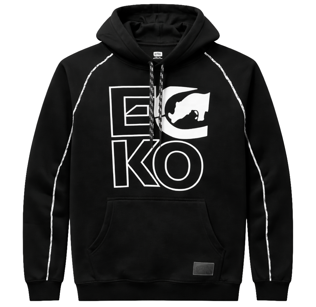 ECKO UNLTD FLEECE HOODIE BLACK - EO34H1298