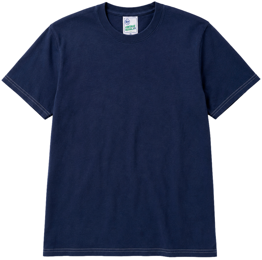 VINTAGE TUBULAR '47 BLANK T-SHIRT NAVY - 608378