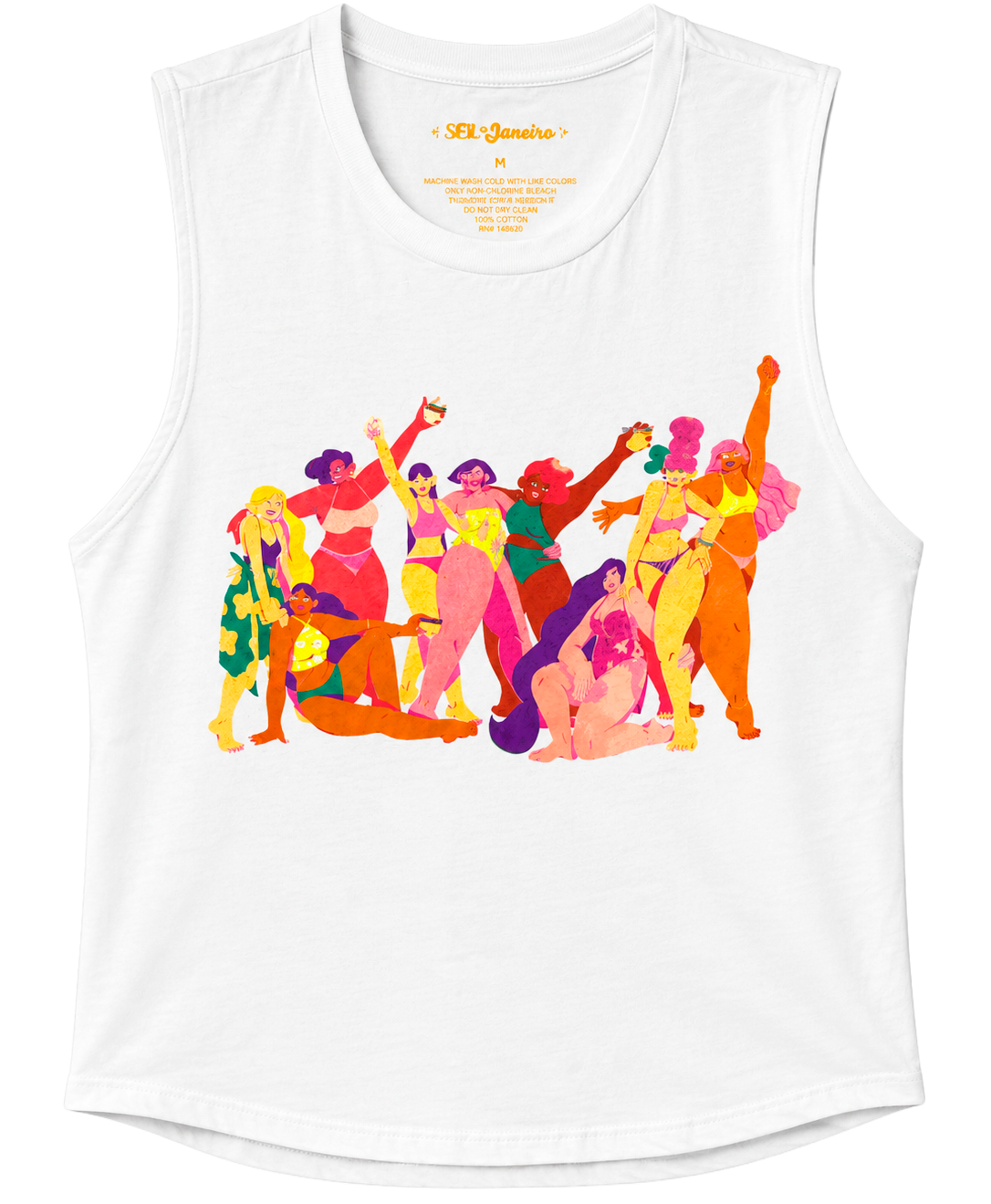 WOMENS LICENSED GRAPHIC TANK TOP WHITE - SOL DE JANEIRO - Steal Deal