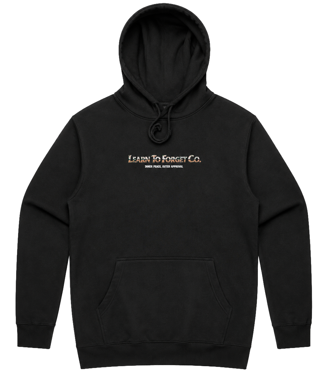 LICENSED LEARN TO FORGET HOODIE BLACK - CHROME LOGO - Steal Deal