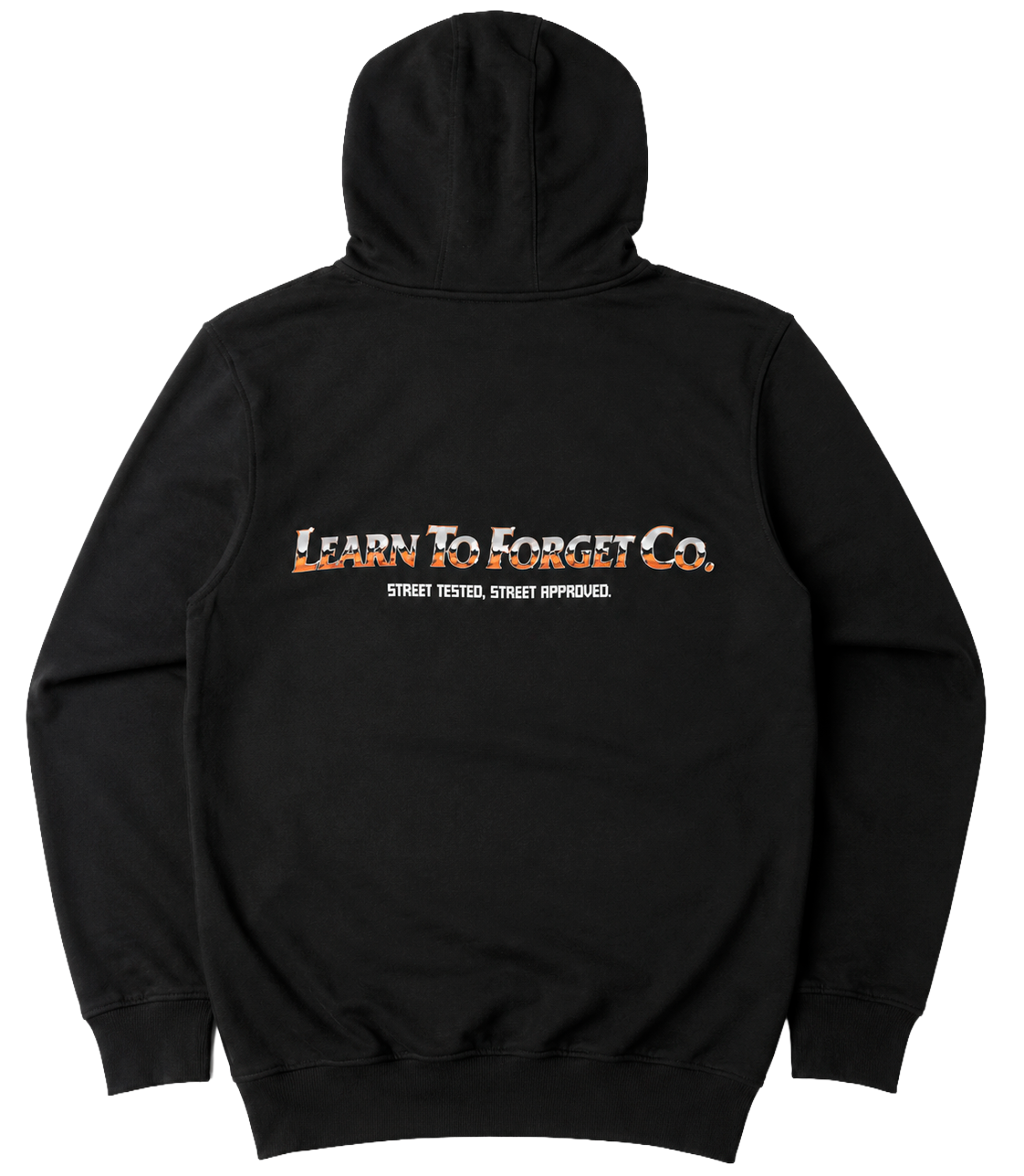 LICENSED LEARN TO FORGET HOODIE BLACK - CHROME LOGO - Steal Deal
