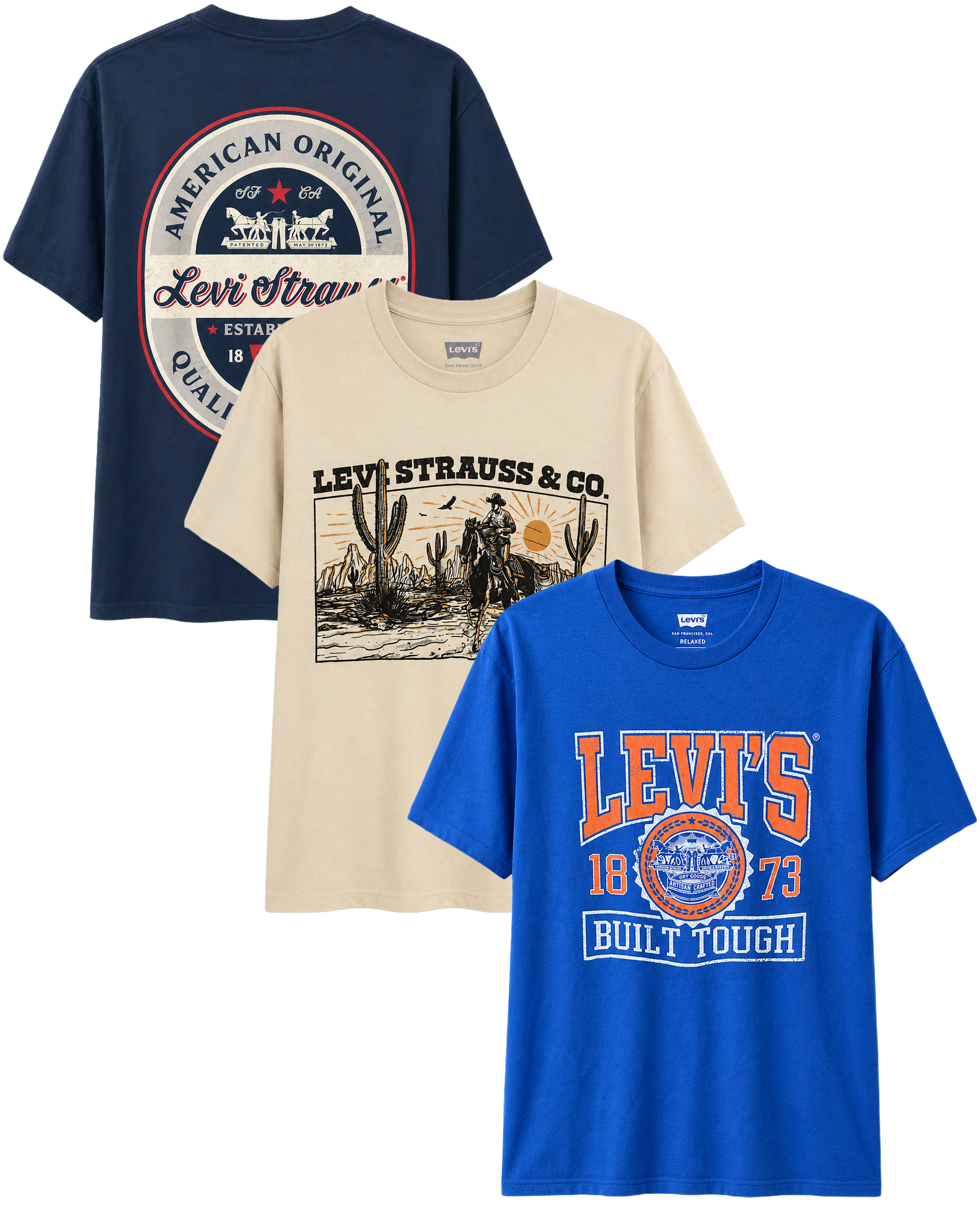 LICENSED ASSORTED GRAPHIC T-SHIRTS (IR) ASST - LEVIS
