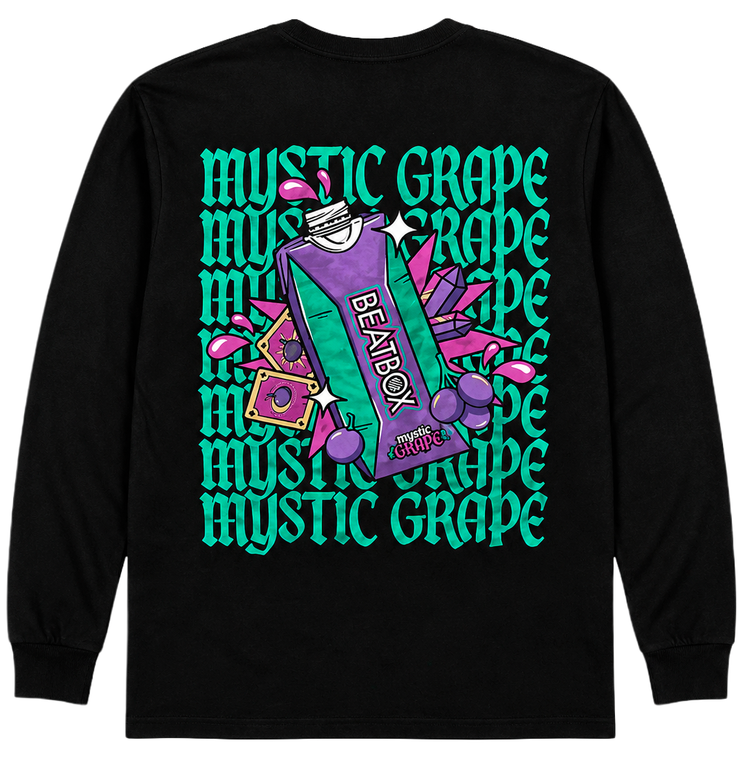 LICENSED BEATBOX MYSTIC GRAPE L/S SHIRT BLACK - BMABSS001