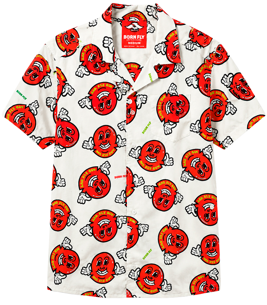 BORN FLY ASSORTED S/S B/D SHIRTS ASST WHT/BLK - 2405W4989