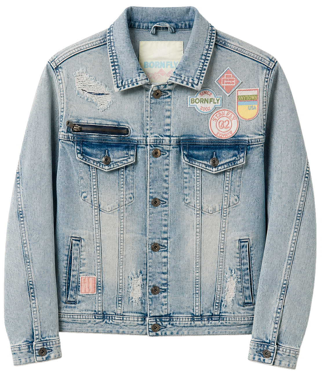 BORN FLY ASSORTED DENIM JACKETS ASST - BFDJKT26