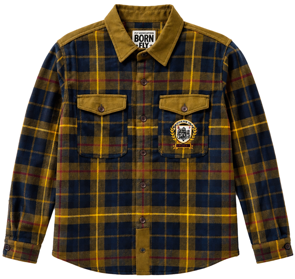 BORN FLY ASSORTED L/D FLANNEL SHIRTS ASST - BFFLN26