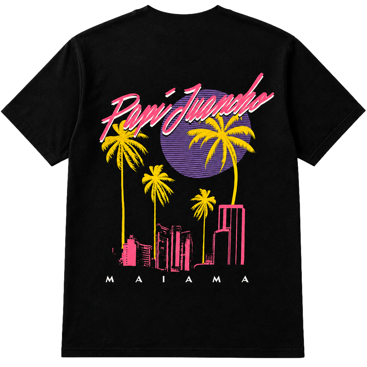 LICENSE MUSIC MALUMA T-SHIRT BLACK - PAPI JUANCHO 2.0