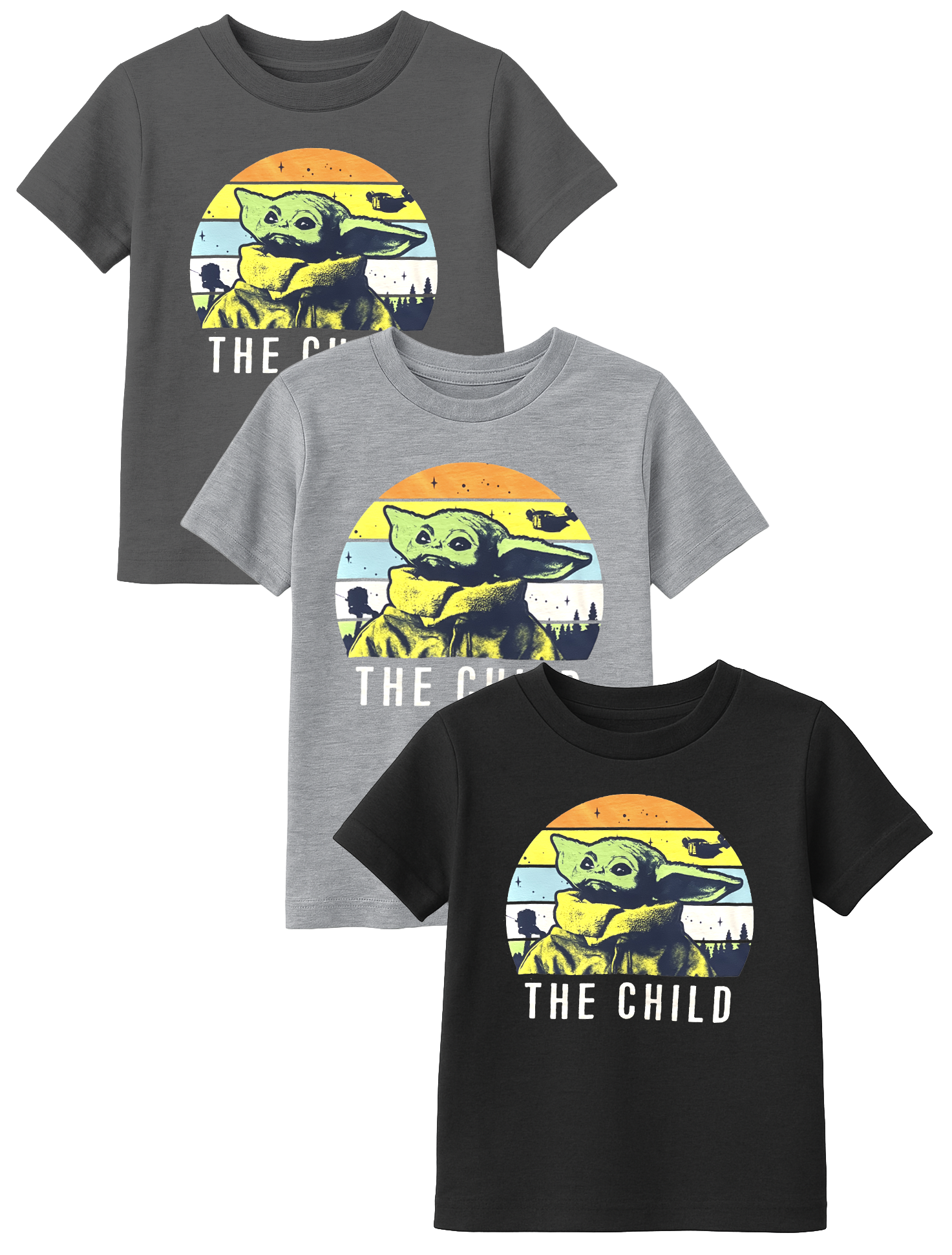 YOUTH BOYS ASSORTED STARWARS GROGU T-SHIRT ASST - 3SWM90300B01-C01