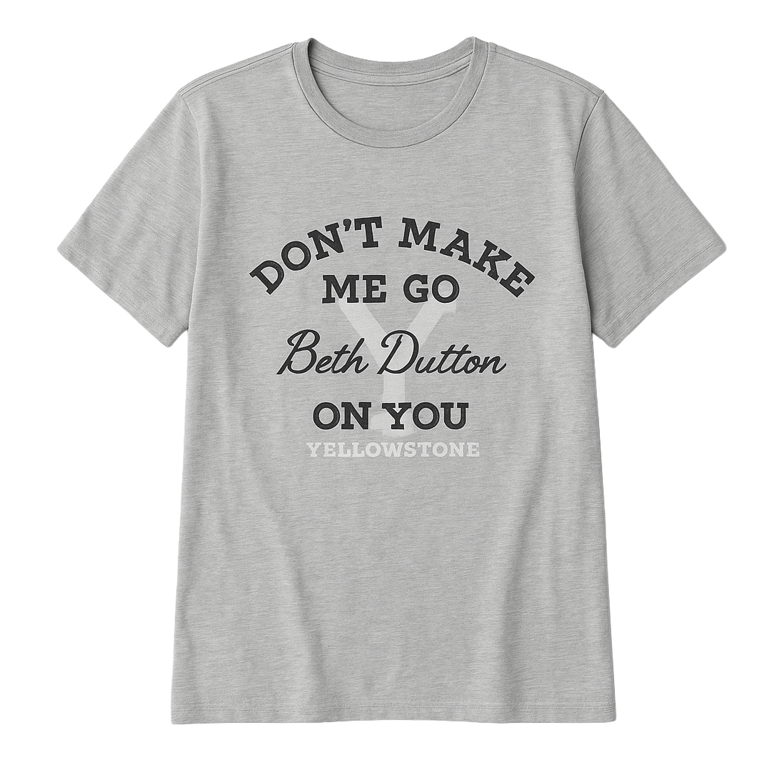 WOMENS LICENSED YELLOW STONE T-SHIRT GREY - 30294854F