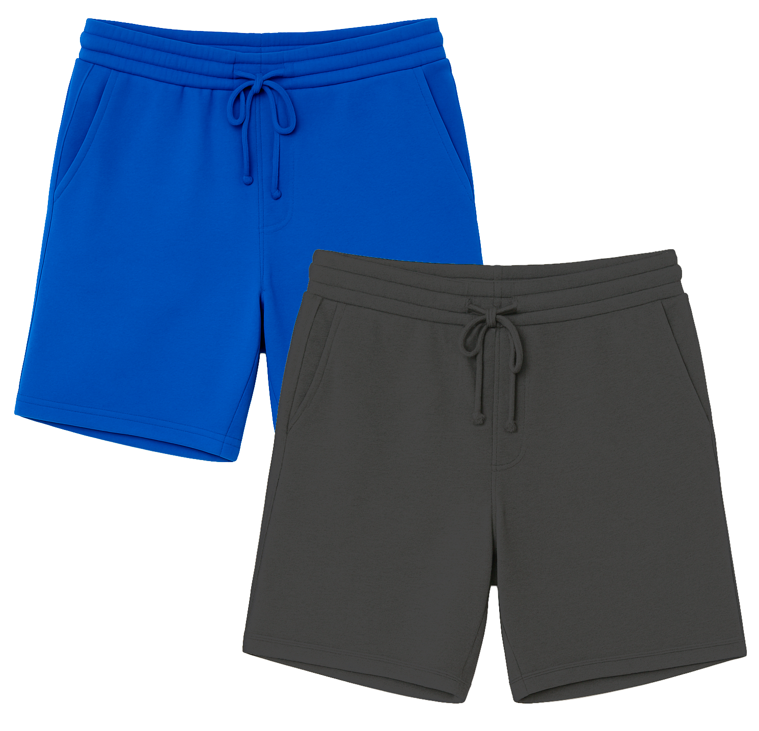 NO BOUNDARIES ASSORTED SWEAT SHORTS BLUE & CHARCOAL - NB23100068472