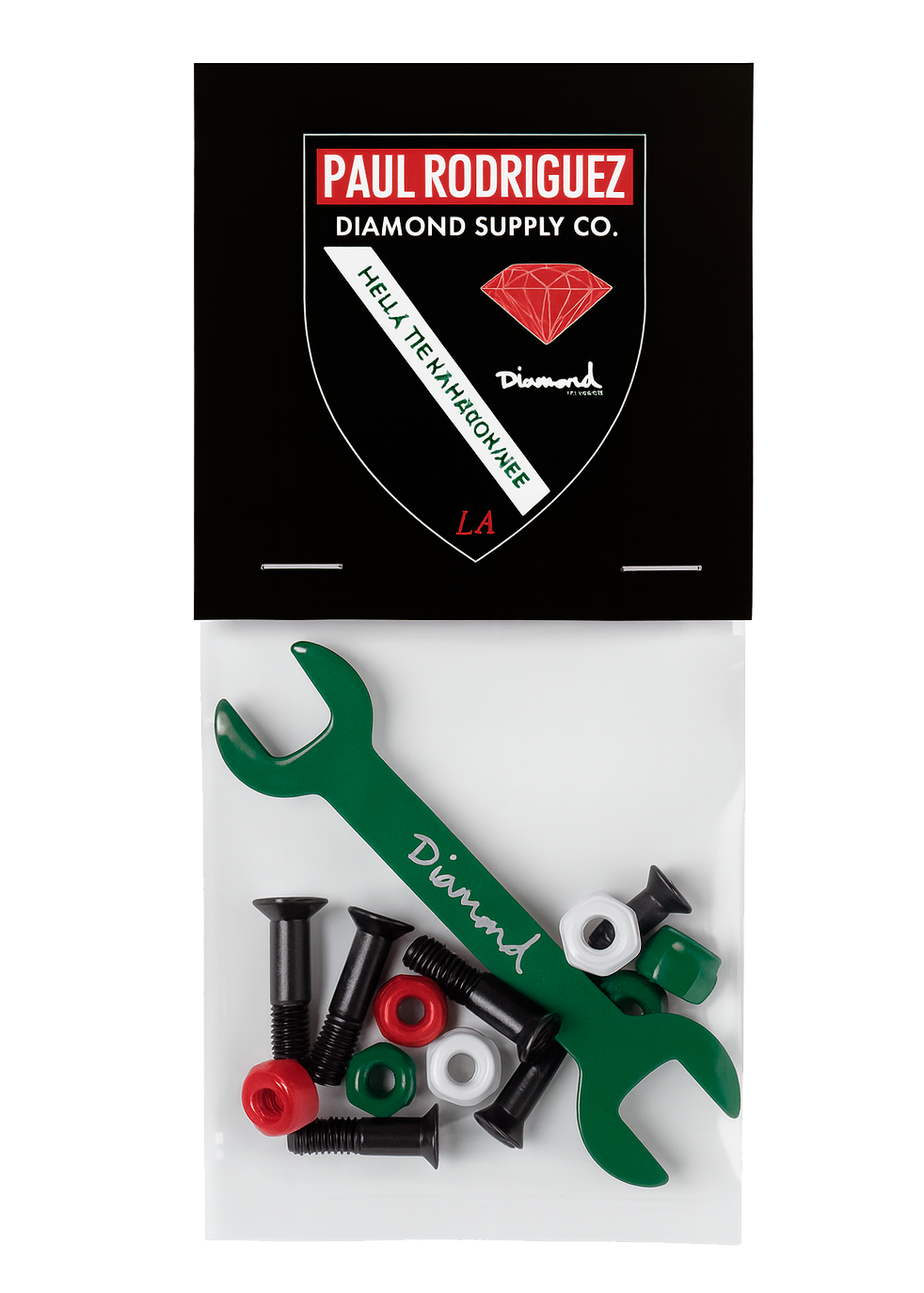 DIAMOND SUPPLY CO HELLA TIGHT PRO HARDWARE GREEN/WHT/RED - PAUL RODRIGUEZ