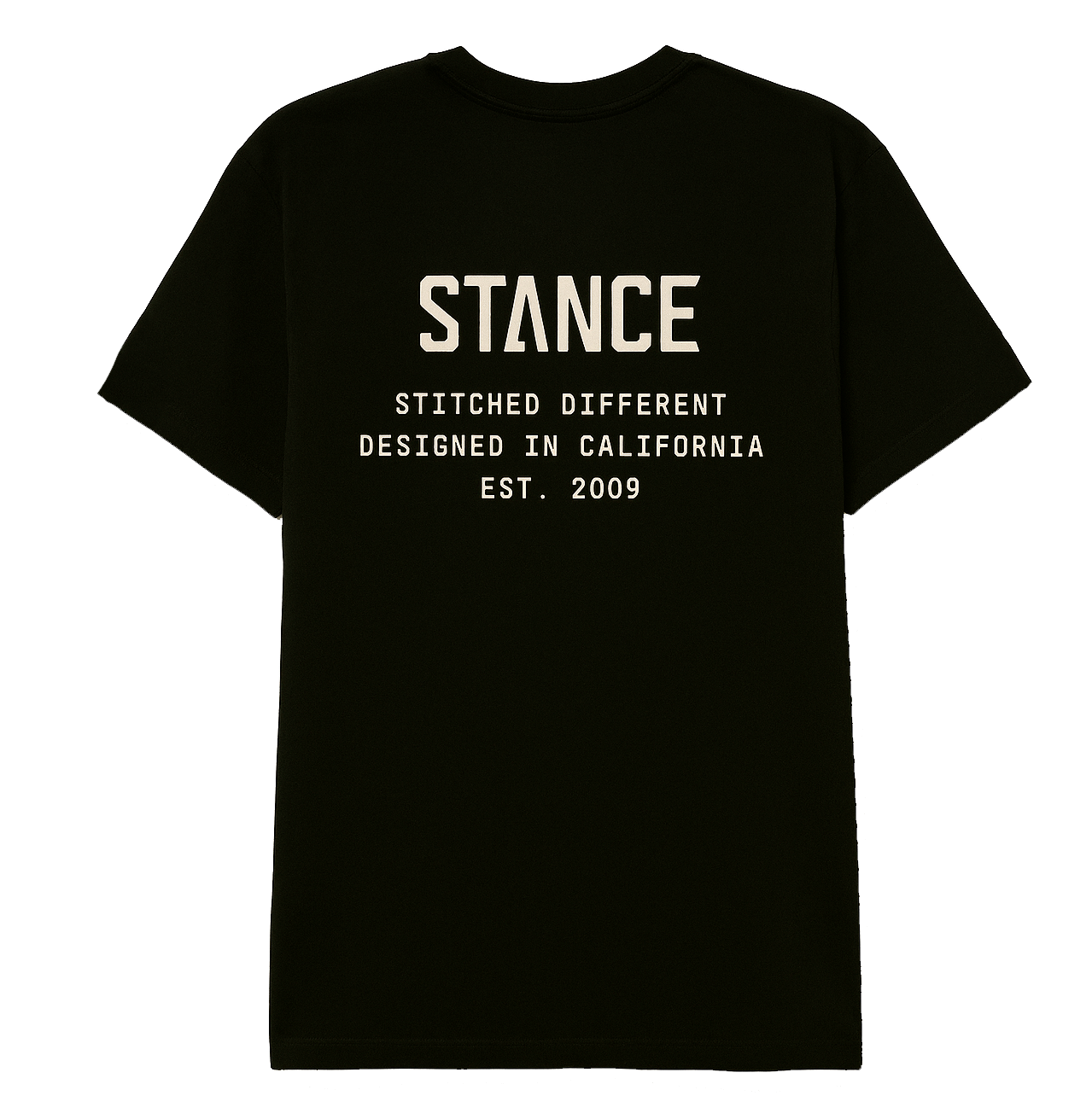 STANCE ESTABLISHED T-SHIRT BLACK - A3SS1A24ST