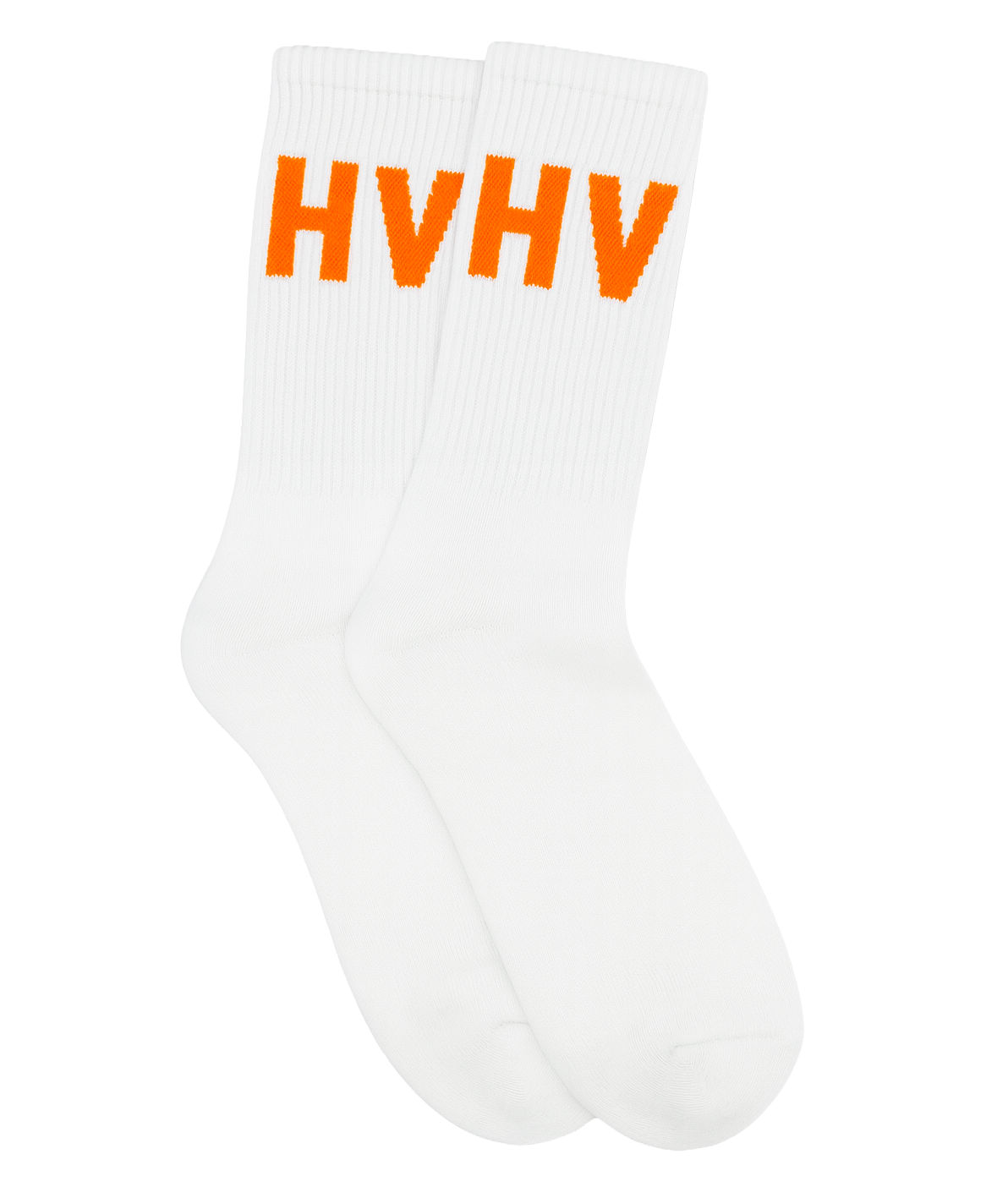 HWD LOGO CREW SOCKS WHITE/ORANGE - Z19HMAC100