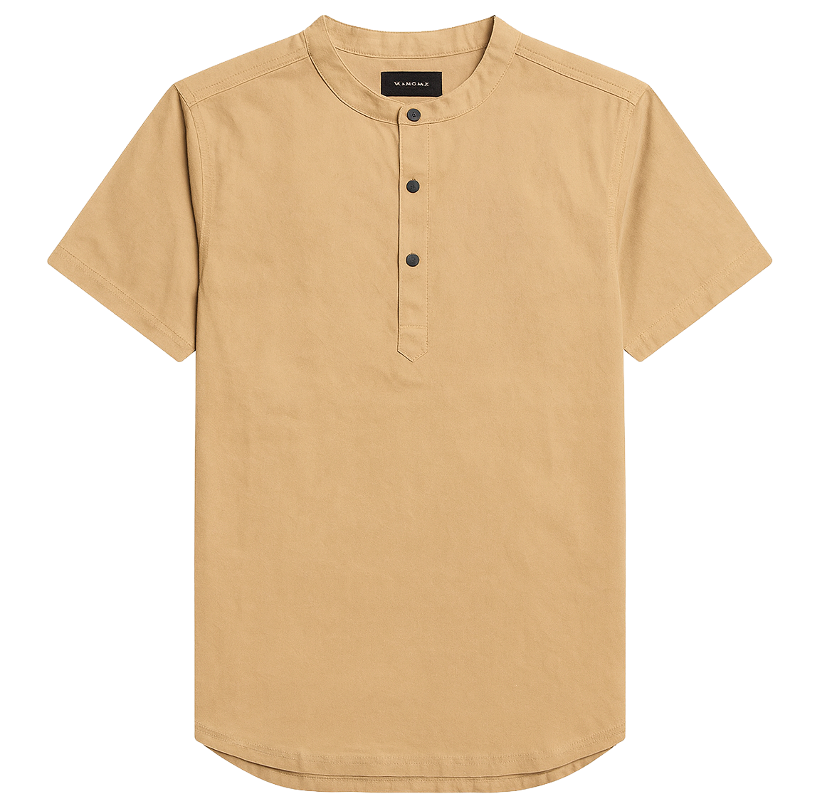 CORDOVA S/S HENLEY SHIRT KHAKI - A14CTZ01