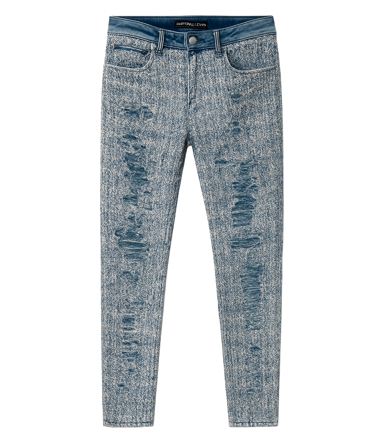 EMBELLISH BORO JEANS BLUE SALVAGE - EMBSPR24-038