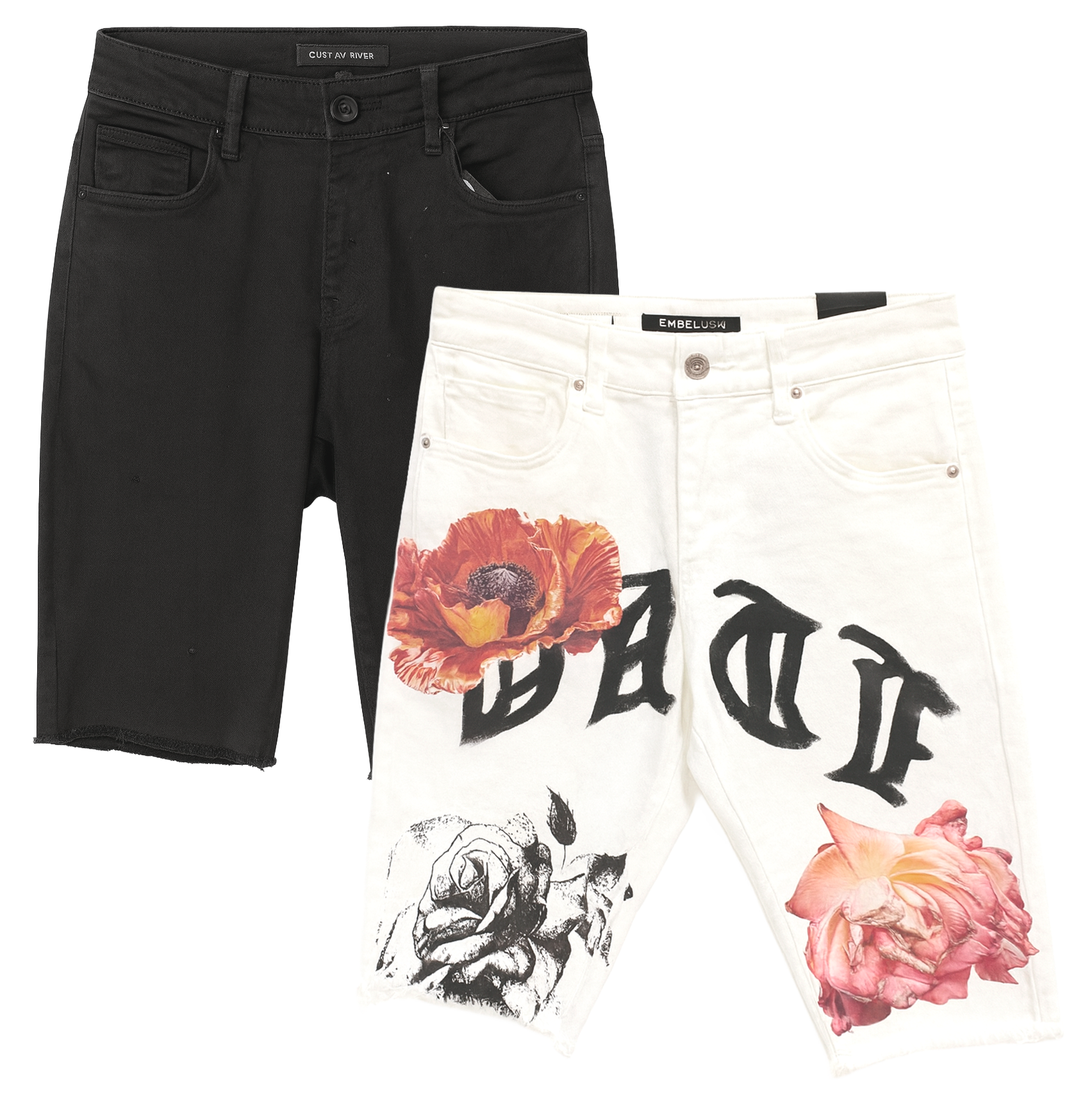 EMBELLISH ASSORTED DENIM SHORT ASST - EMBDSHT