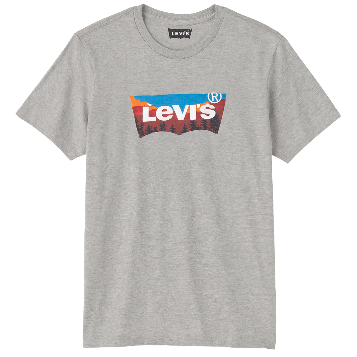 LEVIS LOGO GRAPHIC T-SHIRT H GREY - LEVIS LOGO