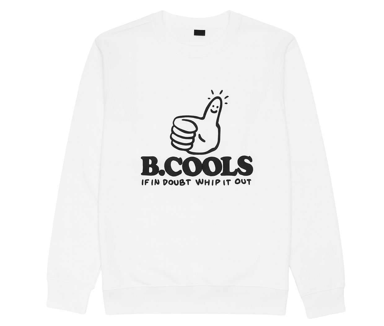 BARNEY COOLS GRAPHIC CREWNECK WHITE - IRREGULAR