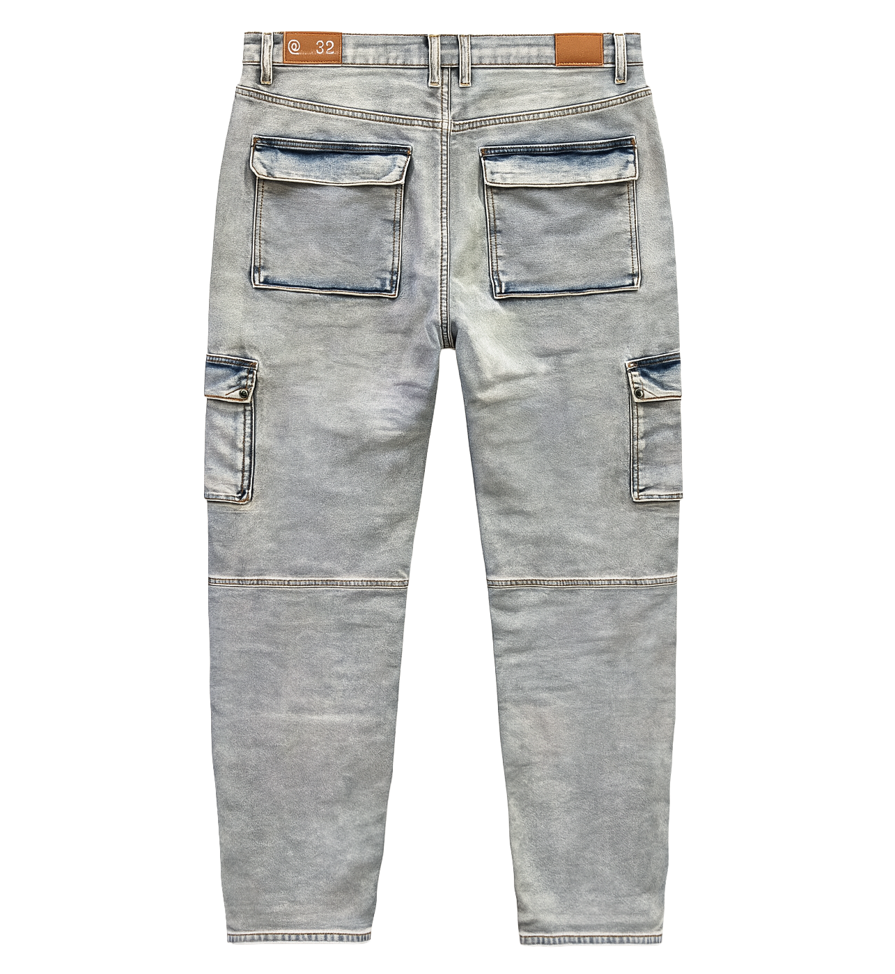CRYSP DENIM PREMIIUM CARGO JEANS LIGHT BLEACH - CRYSP25-107