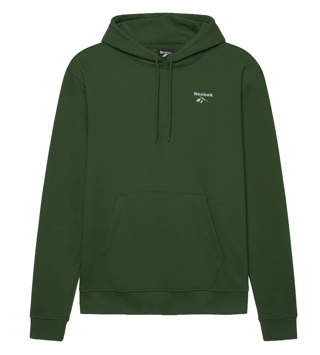 REEBOK FLEECE LOGO HOODIE GREEN - RBHDE25