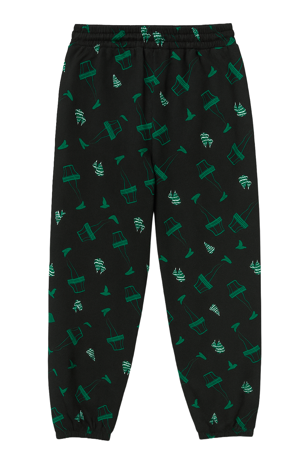 LICENSED CHRISTMAS SWEATPANT BLACK - 2WCM0358