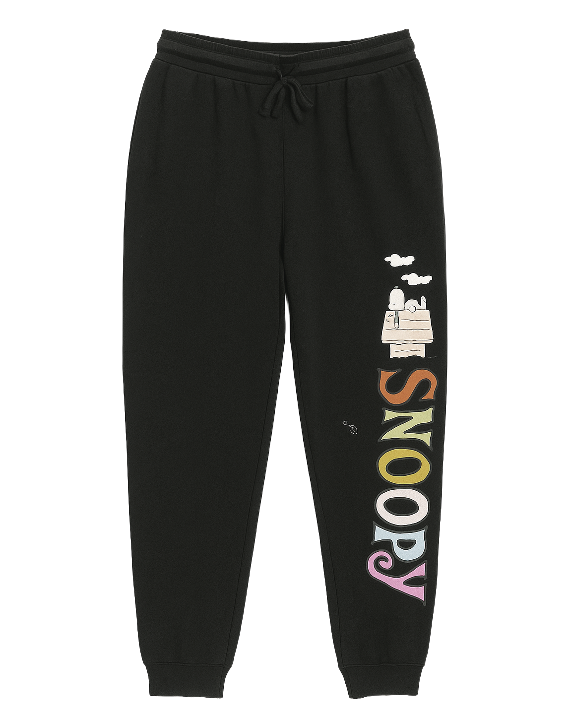 LICENSED PEANUTS SNOOPY JOGGER SWEATPANT BLACK - 2PNT2525