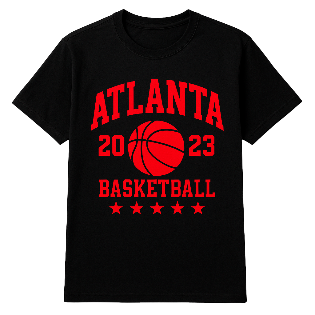 MELROSE PLACE GRAPHIC T-SHIRT BLACK - ATLANTA