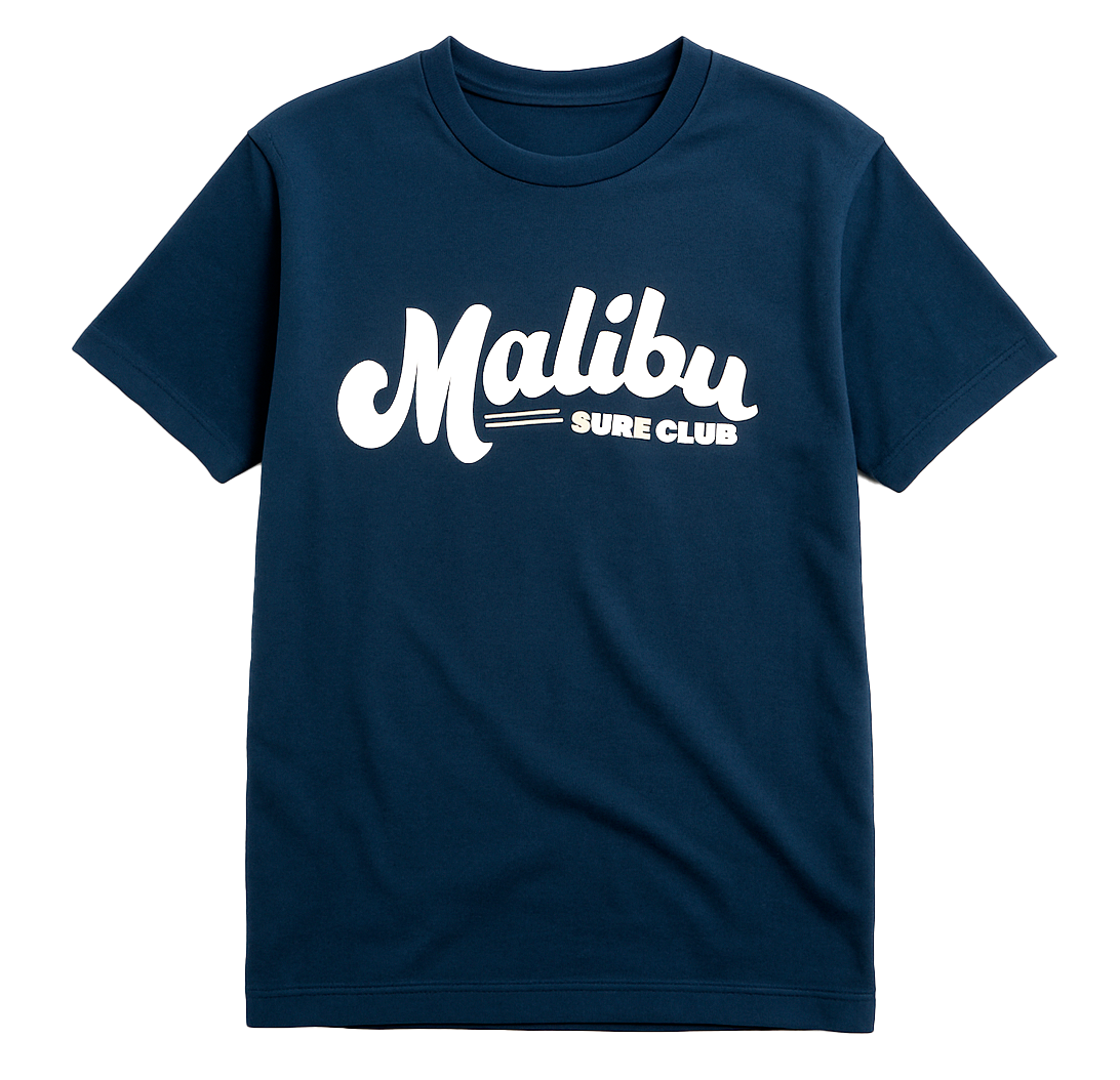 MELROSE PLACE GRAPHIC T-SHIRT NAVY - MALIBU