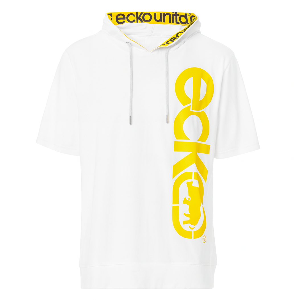 ECKO UNLTD S/S HOODIE SHIRT WHITE - EO31K825