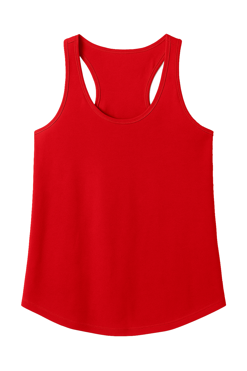 WOMENS BLANK RAZOR BACK TANK TOP RED - HNFBLNKTNK