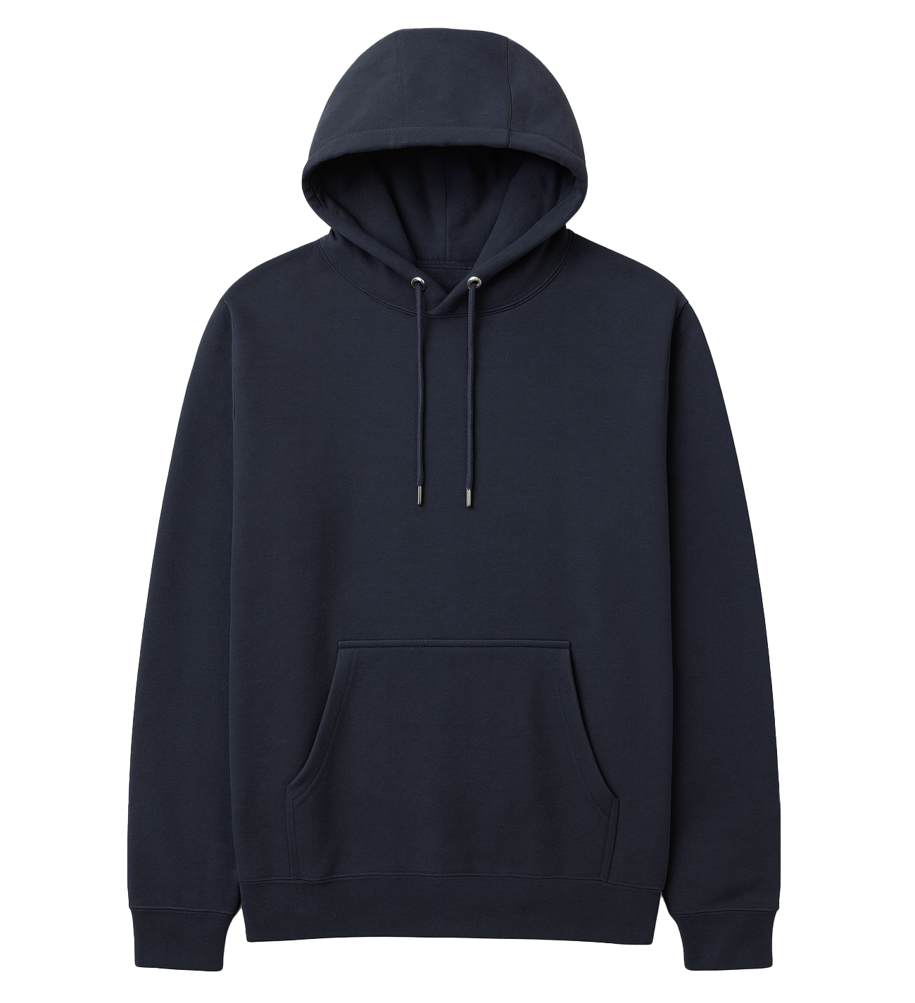 BLANK HOODIE SWEATSHIRT NAVY - 26XB