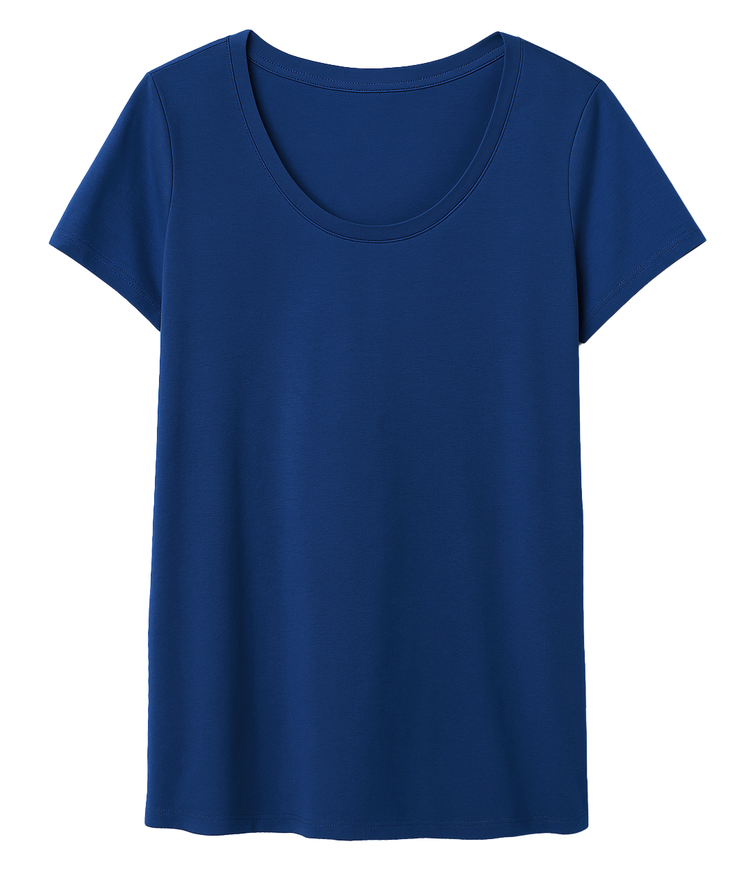 WOMENS BLANK T-SHIRT NAVY - HSLCFAN