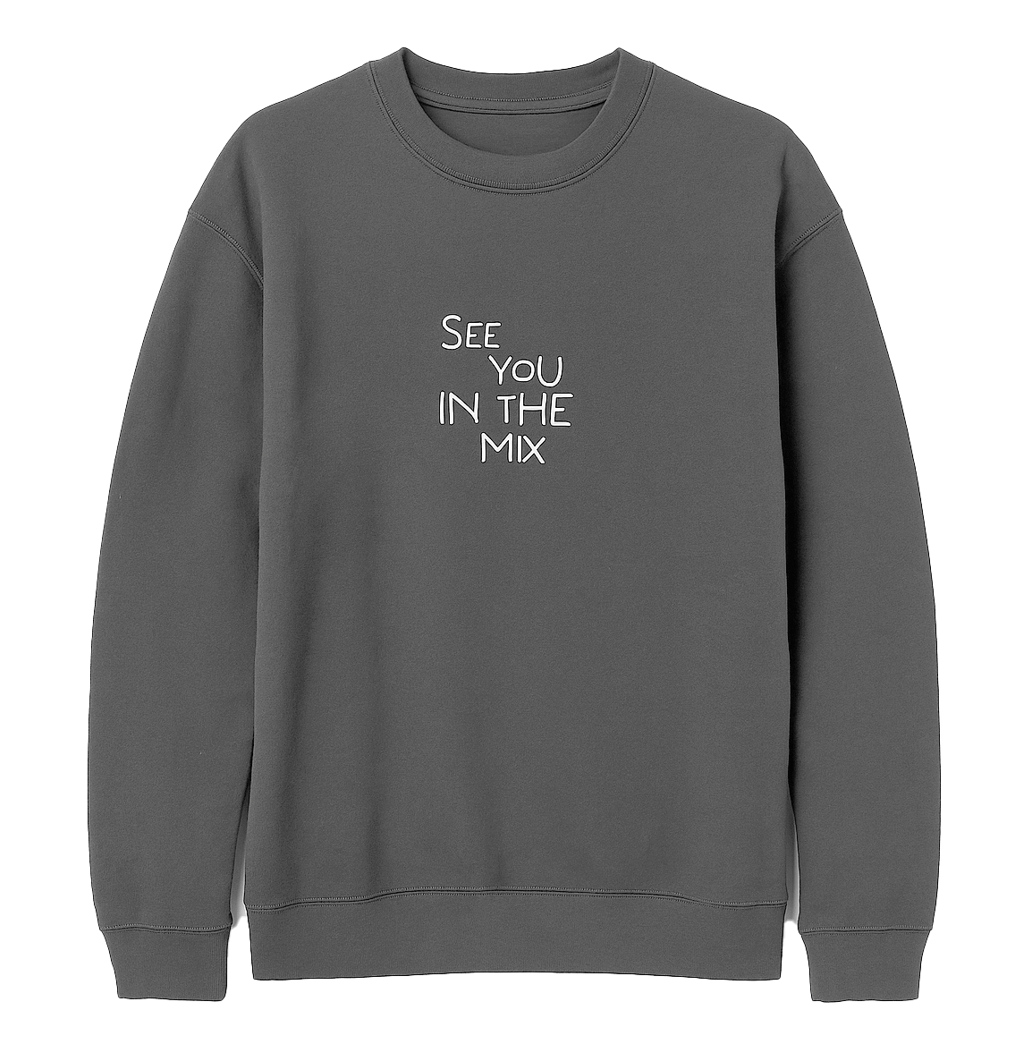 LICENSED TIK TOK CREWNECK PULLOVER BLACK - TIK002