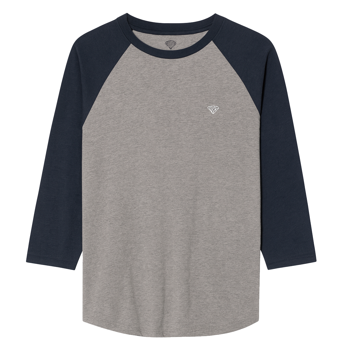 DIAMOND SUPPLY CO RAGLAN SHIRT NAVY - MINI DMND