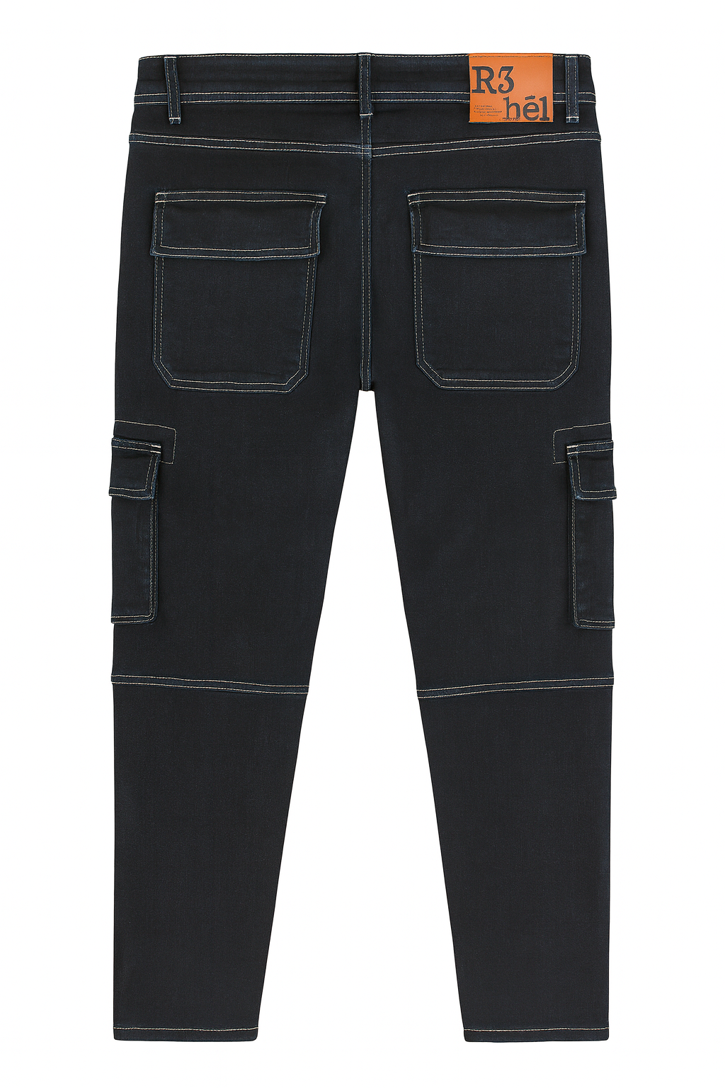 R3BEL DENIM CARGO PANTS INDIGO - 632-615