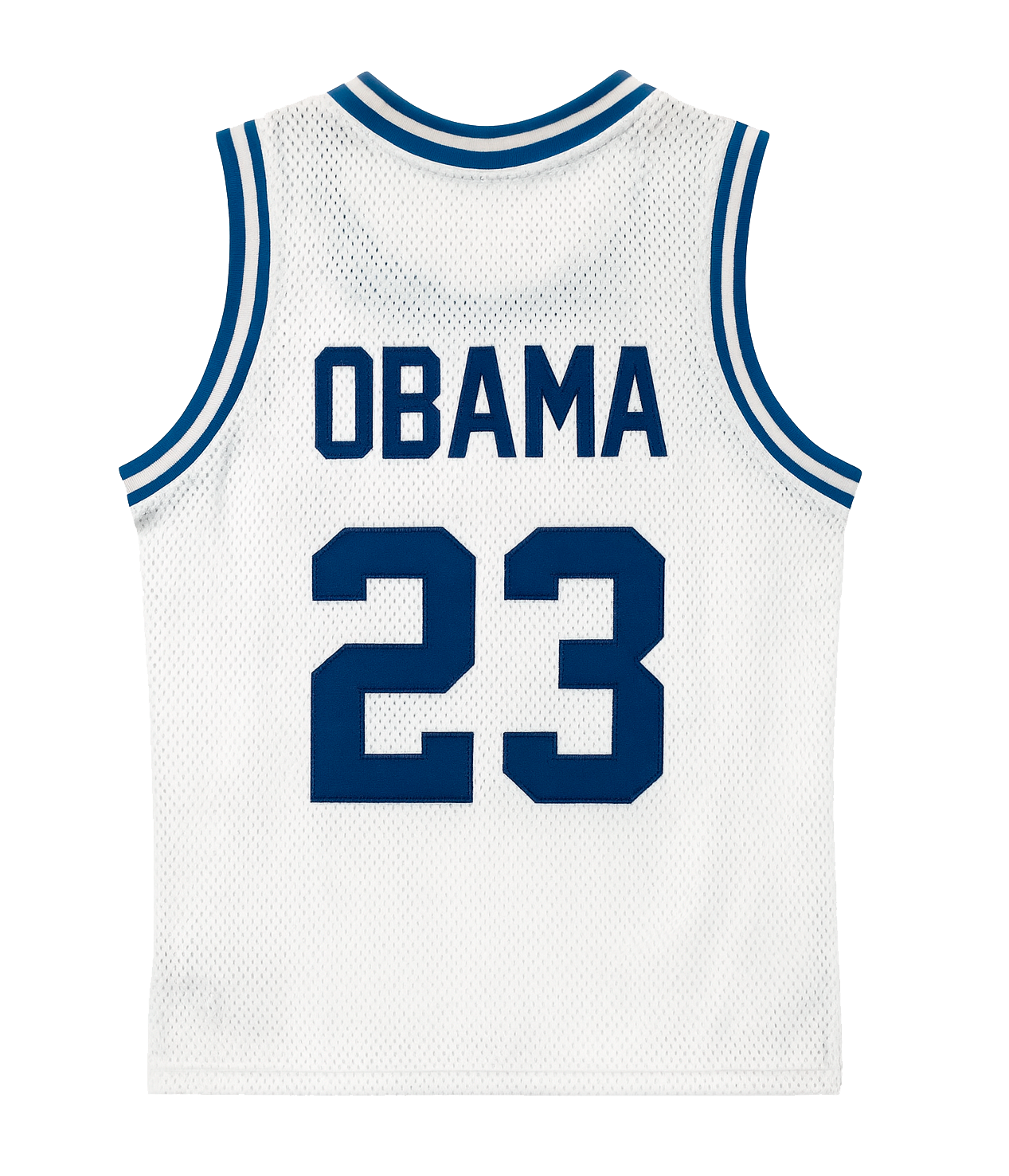 HEADGEAR OBAMA BASKETBALL JERSEY WHITE - HGSC01-BBJ-108