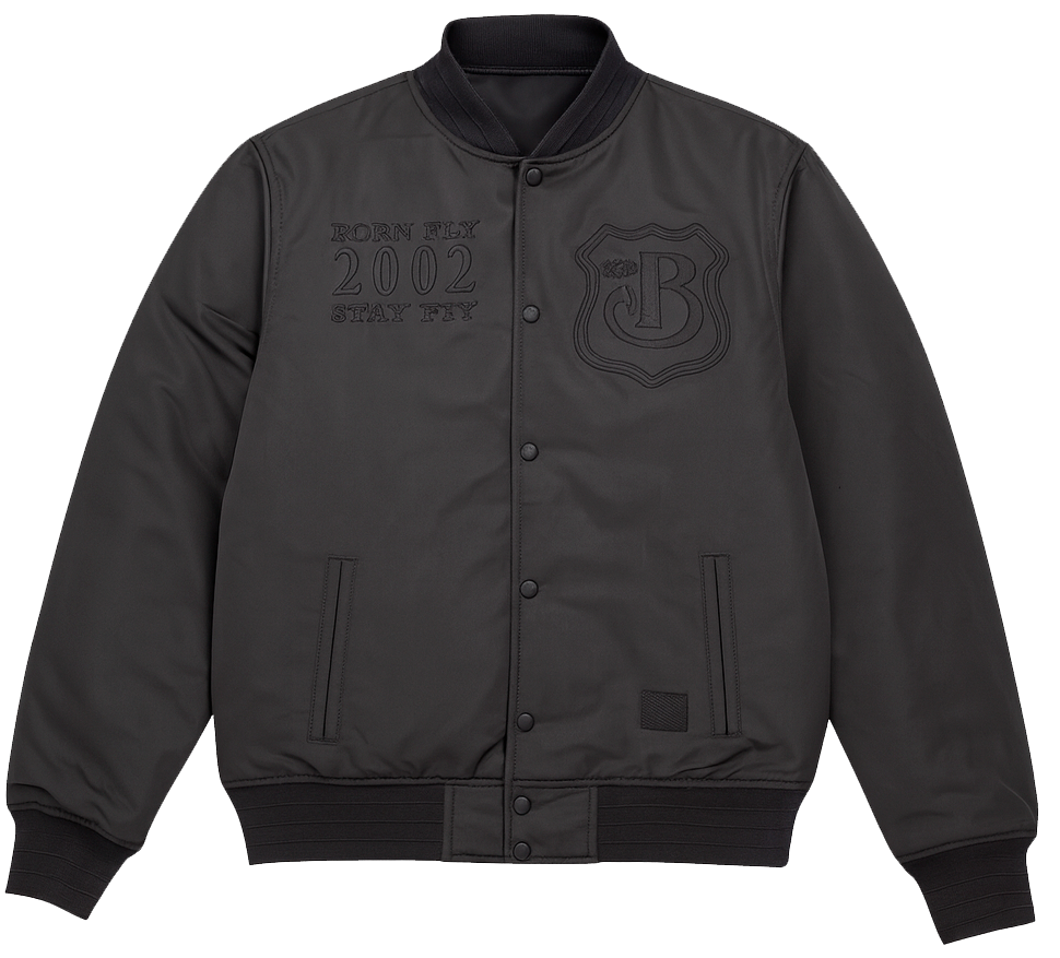 BORN FLY INSULATED BOMBER JACKET BLACK - 2211O4576